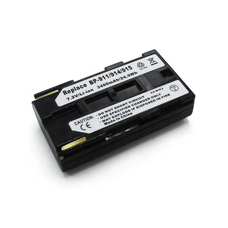 Ncr18650b-Batería de iones de litio para cámara Digital, batería de BP-911 de BP-914 para canon bp 3400 7,4 911 915, 914 mah, v