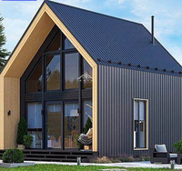 Villa Modular Prefabricada de Acero Triangular, Techo a Dos Aguas, Paneles Solares Opcionales, Cabaña Personalizada Integral para Resort, Oficina y Tienda