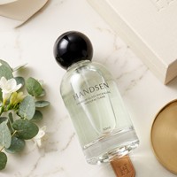 Flacon de parfum en verre moderne et minimaliste de luxe, vide, en forme de cylindre, avec pulvérisateur à pompe, 30 ml/50 ml/100 ml, tailles personnalisées pour les parfums