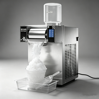 Machine à glace pilée automatique professionnelle pour usage domestique et commercial, pour la préparation de flocons de neige et de crème glacée