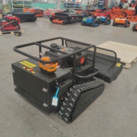 Superventas: Minicargadora de orugas para trituración forestal con accesorio triturador y soplador de nieve, nuevo modelo, cortacésped inalámbrico con control remoto.