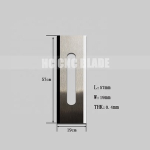 Lame à double tranchant en carbure de tungstène à trois trous pour la dé<span class=keywords><strong>coupe</strong></span> de film plastique, de polyuréthane PU, machine CNC, couteau à dé<span class=keywords><strong>coupe</strong></span> en V - Product Image 4
