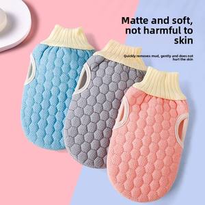 Gant de bain double face en nid d'abeille, brosse exfoliante pour le corps, éponge de massage pour le dos - Product Image 5