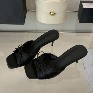 Sandalias Elegantes Casuales de Tacón Alto para Fiesta, Punta Abierta, Estilo Stiletto, Antideslizantes, Aptas para Verano y Otoño 2025 - Product Image 4