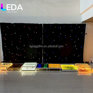 LEDA Factory Led 3In Star <b>Curtain</b> Rgb Stage Party Club <b>Lights</b> Velvet Star Cloth <b>Light</b> For Indoor Bar Concert Wedding - Product Image 6