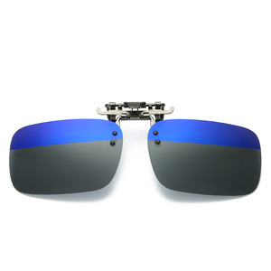 Polarized <b>Clip</b>-On Sunglasses Lenses UV400 Resin Metal <b>Frame</b> Unisex Driving Night Vision Sun Protection Fashion Outfits - Product Image 4
