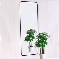 Miroir sur pied pleine longueur MQY contemporain en aluminium, incassable, anti-explosion, léger