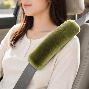 Copri Cintura di Sicurezza Personalizzato Morbido e Confortevole per Proteggere Collo e Spalle, Verde, Accessori Interni Auto - Product Image 2
