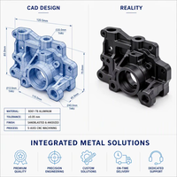 Service d'usinage CNC 5 axes de haute précision, pièces personnalisées en aluminium 6061-T6 sablées et anodisées, composants métalliques OEM