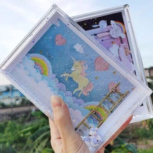<span class=keywords><strong>2022</strong></span> nouveau cadre Photo eau scintillante en acrylique personnalisé produit en plastique personnalisé avec sérigraphie - Product Image 2