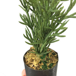 Mini bonsaï artificiel en plastique vert en <span class=keywords><strong>pot</strong></span> pour la décoration intérieure - Product Image 2