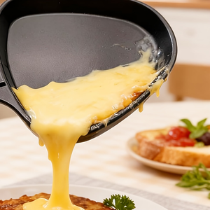 Mini ensemble de 4 poêles <span class=keywords><strong>à</strong></span> <span class=keywords><strong>raclette</strong></span> avec 4 spatules en bois, grill électrique universel et poêle <span class=keywords><strong>à</strong></span> frire pour la maison et l'extérieur - Product Image 5