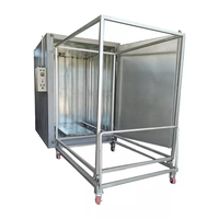 Four de cuisson et de séchage industriel à commande PLC, alimenté au diesel/gaz/GPL, pour revêtement en poudre d'acier et jantes métalliques