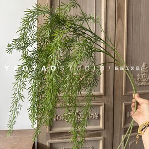 หญ้าแขวนประดิษฐ์ Yao Yao ขนาด 30 ซม.-100 ซม. ดอกไม้พลาสติกสีเขียวสำหรับตกแต่งบ้านงานแต่งงาน - Product Image 3