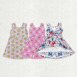 Robes mi-longues pour bébés filles, douces, avec nœuds, pour le yoga et les activités sportives - Product Image 1