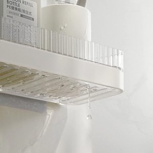 CF BS65 Caddy de douche mural Étagère en plastique conviviale Ensemble d'accessoires de salle de bain Organisateur de salle de bain - Product Image 3