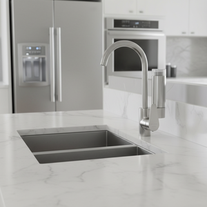 Grifo de Cocina <span class=keywords><strong>con</strong></span> Filtro de Fibra de Carbono, Grifo Purificador de <span class=keywords><strong>Agua</strong></span> 2 en 1 de <span class=keywords><strong>Acero</strong></span> <span class=keywords><strong>Inoxidable</strong></span> 304 Cepillado para <span class=keywords><strong>Agua</strong></span> Limpia y sin Olores - Product Image 5