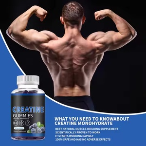 מותג עצמי טרום אימון תוסף קריאטין מונohydrate אנרגיה גומות creatine משמשים גלולות גדילה שרירים - Product Image 3