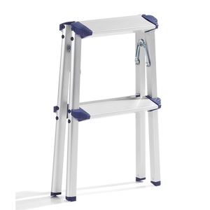 Tabouret pliant en aluminium double face avec pédale antidérapante, échelle pliable à 2 marches pour pique-nique, camping et pêche, sécurité améliorée - Product Image 3