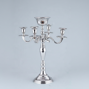 Luxury Metal <b>Candelabra</b> 40 CM Flameless Wedding Easter Christmas Home Decoration Candle Holder Flower Vase Bowl Centerpiece - Product Image 1