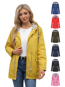 <span class=keywords><strong>Imperméable</strong></span> à capuche pour <span class=keywords><strong>femme</strong></span>, poncho vintage d'<span class=keywords><strong>été</strong></span> en polyester, longueur régulière, <span class=keywords><strong>imperméable</strong></span>, à manches longues, nouveau modèle européen américain 2026 - Product Image 6