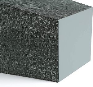 Wooden Leather Wastebasket Trash Can for Office Rustic <strong>Rectangular</strong> Small Garbage <strong>Container</strong> Bin for Bedroom Kitchen Hotel - Product Image 2