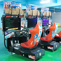 LIFUN A01 Simulateur de Conduite Automobile Électronique Borné à Monnayeur Jeu d'Arcade Vidéo HD Populaire Machine Virtuelle de Course pour Centres de Jeux