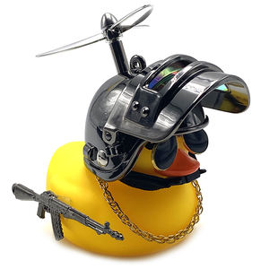 Haute Qualité Safty Vélo Électrique Moto Mini Silicone Cassé Vent Jaune <span class=keywords><strong>Canard</strong></span> Cloche Corne Avec Casque - Product Image 3