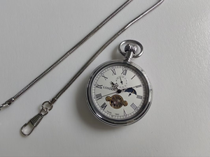 Montre mécanique personnalisée 50MM, montre de poche à cadran squeletté avec mouvement automatique pour un usage quotidien étanche - Product Image 4