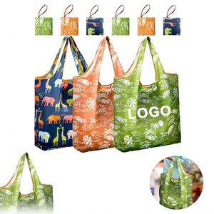 Sac fourre-tout pliable personnalisé avec logo, grande capacité, poignées longues, sacs de courses écologiques pour les voyages, cadeaux, sacs fourre-tout - Product Image 1
