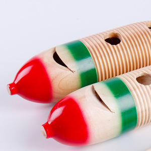 Bán buôn/OEM/nhà máy Giá nhạc cụ cạo Bộ gõ cụ bằng gỗ thẳng ếch xi lanh hát ếch - Product Image 2