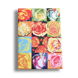 Imán de Refrigerador Personalizado Rectangular con Diseño Floral Impreso en UV, de Cuero PU - Product Image 1