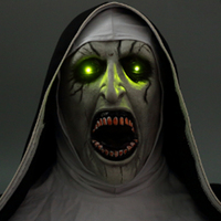 Masque de Nonne Valak, Décoration de Fête, Masque en Latex Effet Réel, Fournitures d'Halloween Effrayantes, Masque d'Halloween