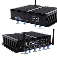 Mini PC Industrial sin Ventilador Intel Core I7-8650U, 6 COM, 8 USB, Doble LAN, Computadora Integrada para Automatización Industrial