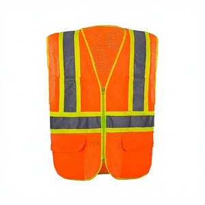 เสื้อกั๊กนิรภัยสะท้อนแสงกันน้ำ J&L OEM ANSI Class 1 พร้อมโลโก้สั่งทำพิเศษ วัสดุโพลีเอสเตอร์ - Product Image 2