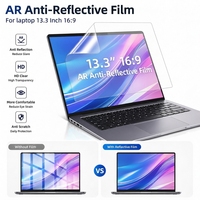 Protection d'écran pour ordinateur portable 13,3 pouces, anti-reflet, HD, faible réflexion, film PET anti-éblouissement, vente en gros d'usine, taille personnalisée