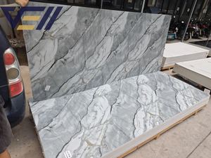 VELL al por mayor 3D 4 8 Uv Pvc Upvc mármol hoja de plástico brillante <span class=keywords><strong>Bluy</strong></span> Pvc Panel de pared 3mm para decoración de pared - Product Image 5