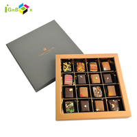 Boîte à chocolat en papier de haute qualité, modèles créatifs, design de boîte en papier noir pour chocolats