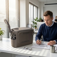 Calentador de Agua a Gas Portátil de Alta Tecnología para Exteriores, Calentamiento Rápido, Sin Tanque, para Uso en Autocaravanas y Hogares, Alimentado por Batería/USB, para Limpieza y Ducha