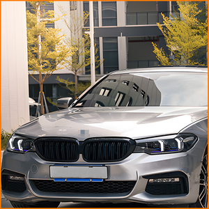 สำหรับ BMW ซีรีส์ 5 G30 G38 ปี 2018-2020 อัพเกรดเป็นรุ่นปี 2026 สไตล์ G68 ไฟเลเซอร์สีน้ำเงินแบบรมควัน ไฟ DRL แบบไล่ระดับ ไฟหน้า LED แบบ Sequential สำหรับรถยนต์ - Product Image 6