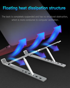 Support pliable en aluminium pour ordinateur <span class=keywords><strong>Portable</strong></span>, réglable, pour MacBook <span class=keywords><strong>Air</strong></span>, Pro, <span class=keywords><strong>ipad</strong></span> - Product Image 5