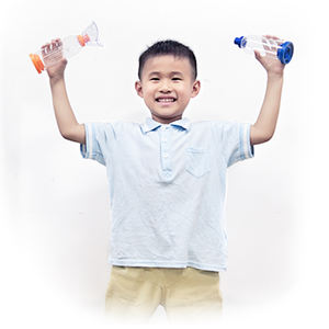 <span class=keywords><strong>Inhalateur</strong></span> à valve pour enfants atteints d'asthme, <span class=keywords><strong>doseur</strong></span>, espaceur, masque jetable pour enfants en PVC de qualité médicale, antistatique, 170 ml - Product Image 6