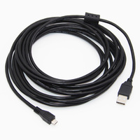 Bochara kabel USB mikro 2.0, kabel USB 2.0 tipe a pria Ke mikro USB2.0 Pria Foil + pelindung kepang 1.5m 3m 5m
