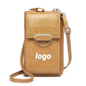 Bolso de Mano para Mujer con Diseño Vertical Coreano Chic, Logotipo Personalizado, con Bolsillo para Teléfono, Gran Capacidad, Tipo Bandolera - Product Image 1