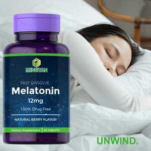 Tabletas de Melatonina de Disolución Rápida al por Mayor, Apoyo para un Sueño Rápido, Calma Nocturna, Inicio Rápido del Sueño, Mejora de la Memoria, Sueño General - Product Image 3