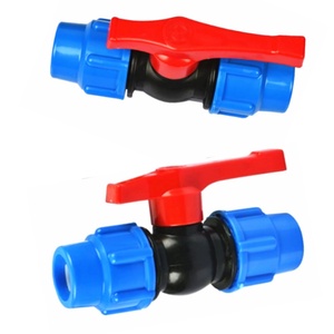 20/25/32/40/50/63mm MDPE Plastic Garden Agriculture Water Irrigation Plastic Ball Valve Shut Off Stop Tap Valve <b>Quick</b> <b>Connector</b> - Product Image 6