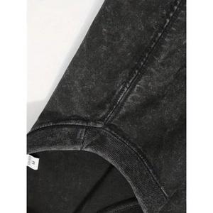 เสื้อยืดฮิปฮอปทรงบ็อกซี่พิมพ์ลายกราฟิกแบบหนาพิเศษ 1 ตัว เสื้อยืดคอตตอนเปล่าคุณภาพสูงสั่งทำได้ สตรีทแวร์โอเวอร์ไซส์แบบวินเทจ - Product Image 6