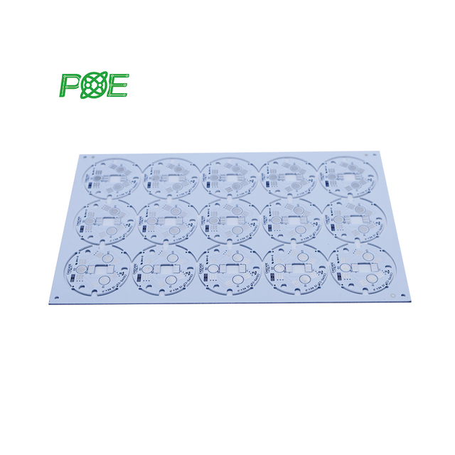 POE POEPCBA Aluminum PCB for LED Lighting 1oz Copper Thickness 3 Mil Board Thickness Lead Free HASL Surface Custom Size