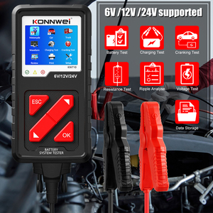 KW710 profesyonel 6V 12V 24V akü analizörü kurşun asit ve lityum için ağır hizmet tipi kamyon Forklift - Product Image 3