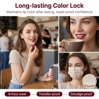 Gloss à lèvres naturel longue tenue avec logo personnalisé pour le maquillage quotidien, tubes de gloss à lèvres de luxe, emballage personnalisé pour gloss à lèvres.